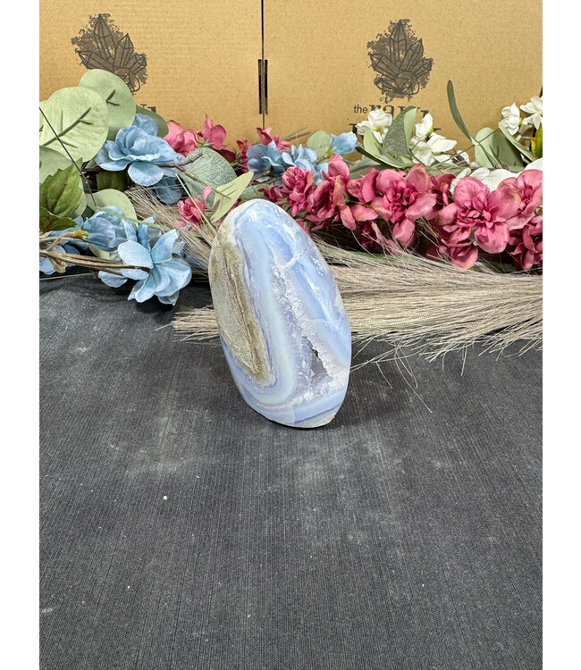 Polished Blue Lace Agate Freeform #23, 252gr