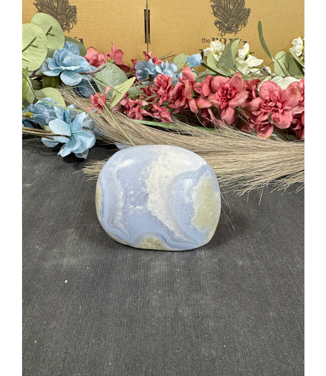 Polished Blue Lace Agate Freeform #24, 330gr