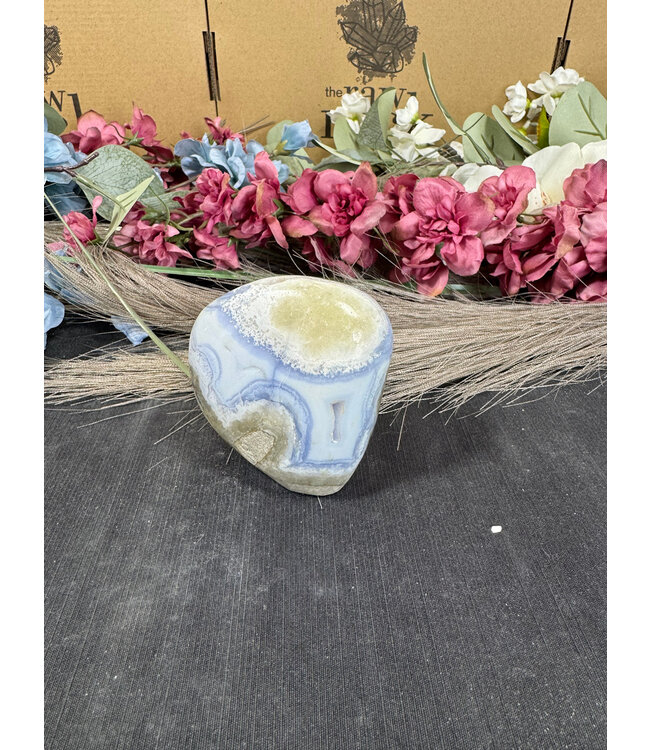 Polished Blue Lace Agate Freeform #25, 238gr