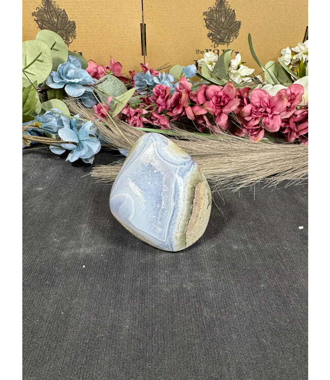 Polished Blue Lace Agate Freeform #31, 354gr