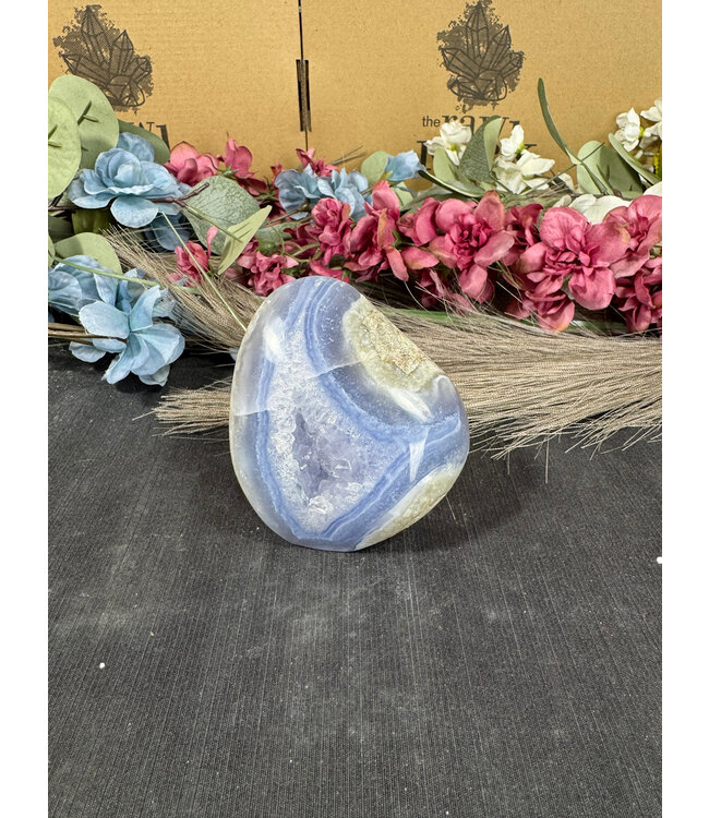 Polished Blue Lace Agate Freeform #33, 254gr