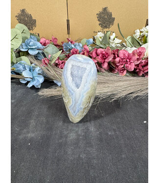 Polished Blue Lace Agate Freeform #35, 230gr