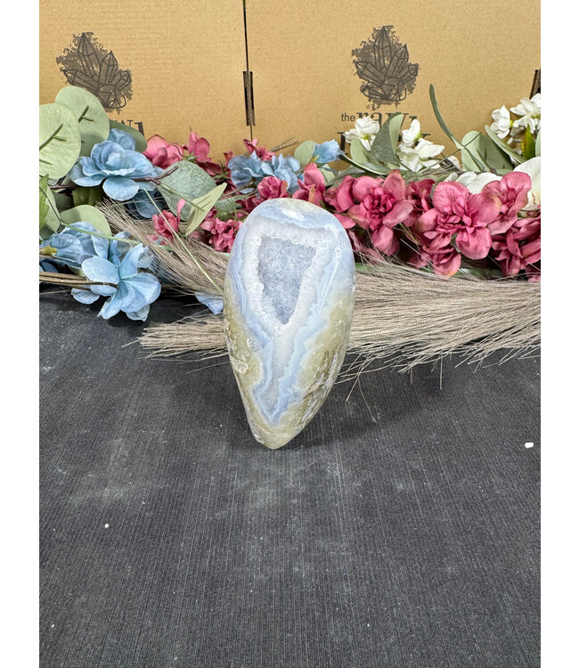 Polished Blue Lace Agate Freeform #35, 230gr