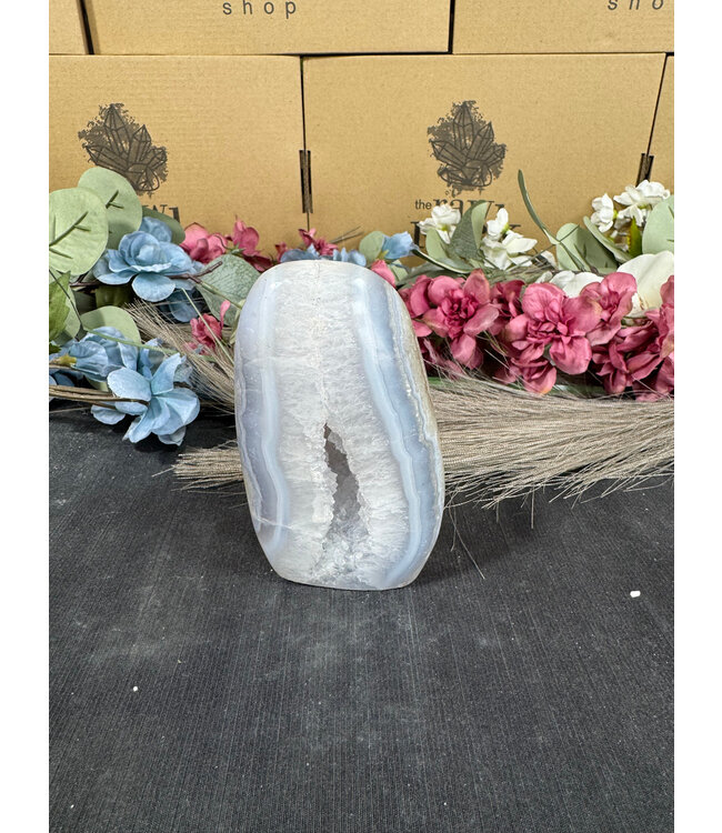 Polished Blue Lace Agate Freeform #36, 452gr