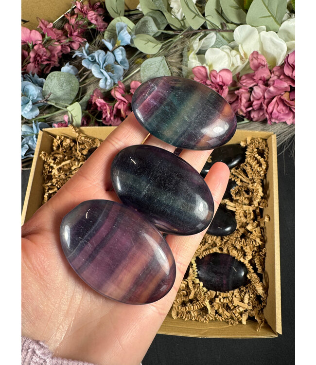 Rainbow Fluorite Palms High Quality 1KG bulk lot