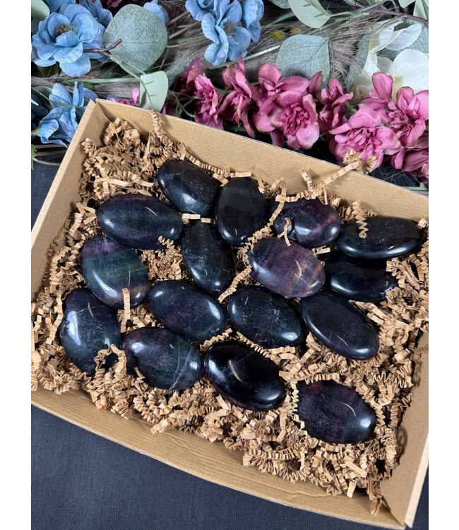 Rainbow Fluorite Palms High Quality 1KG bulk lot