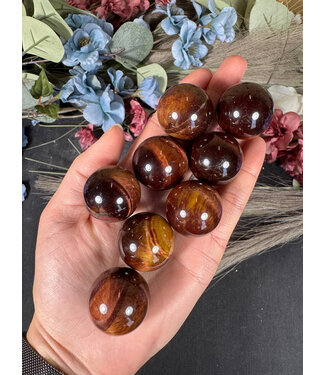 Mini Red Tiger Eye Sphere, 2.5-2.9cm