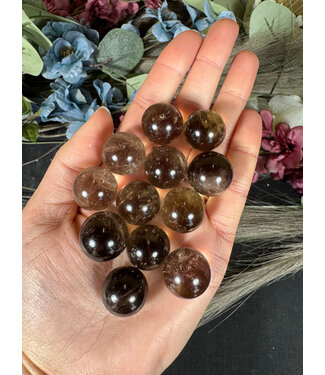 Mini Smoky Quartz Sphere, 1-1.9cm