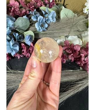 Clear Quartz Sphere, 35-39mm