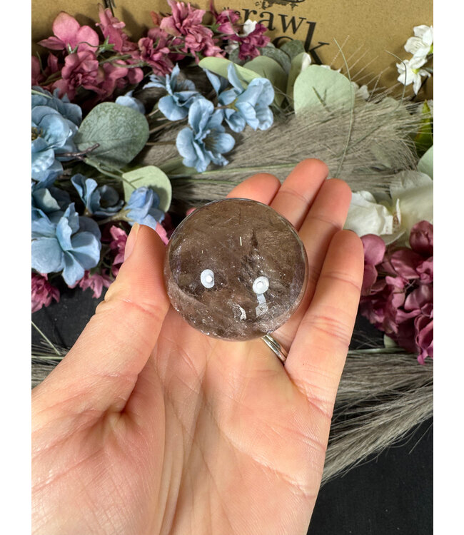 Smoky Quartz Sphere, 40-44mm