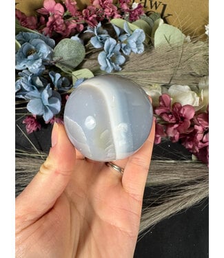 Orca Agate Sphere, 55-59mm