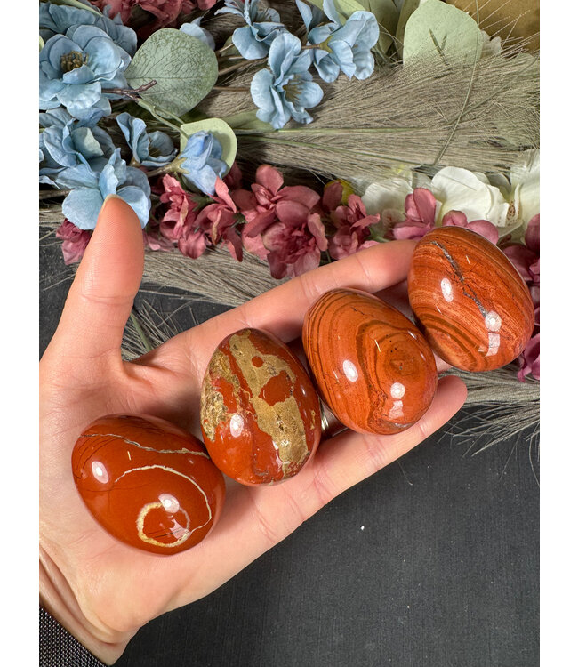 Red Jasper Egg, 35-39mm