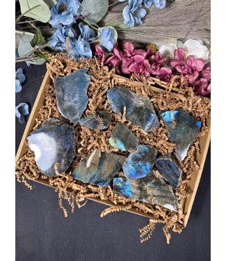 Labradorite Rough and Polished 1kg Bulk #5