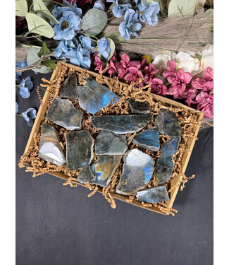 Labradorite Rough and Polished 1kg Bulk #7