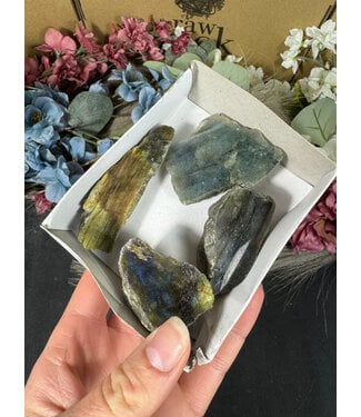 Labradorite Rough and Polished Mini Lot #2, 150gr