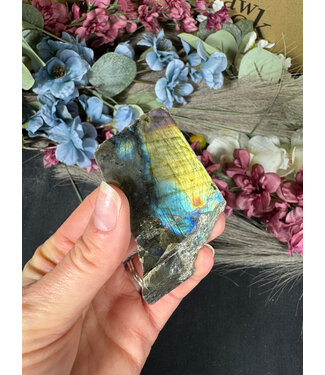 Labradorite Rough and Polished #96, 68gr