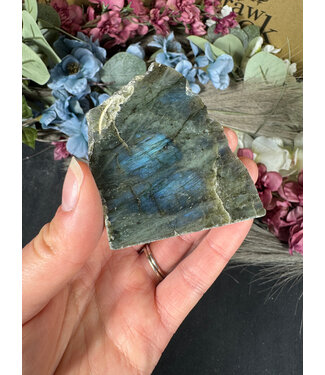 Labradorite Rough and Polished #97, 78gr