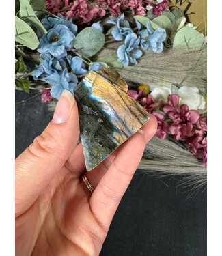 Labradorite Rough and Polished #100, 50gr