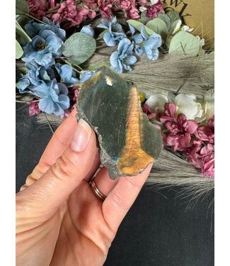 Labradorite Rough and Polished #108, 58gr