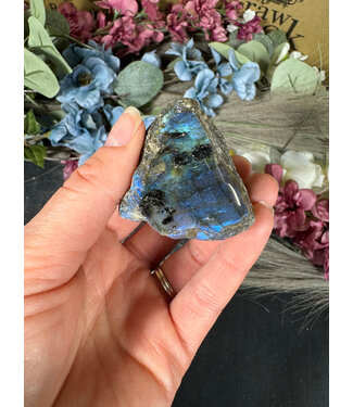 Labradorite Rough and Polished #114, 120gr