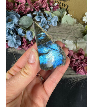 Labradorite Rough and Polished #117, 56gr
