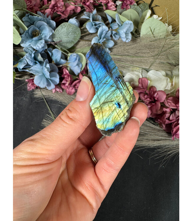Labradorite Rough and Polished #120, 56gr