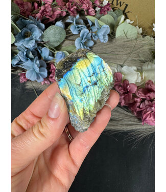 Labradorite Rough and Polished #121, 62gr