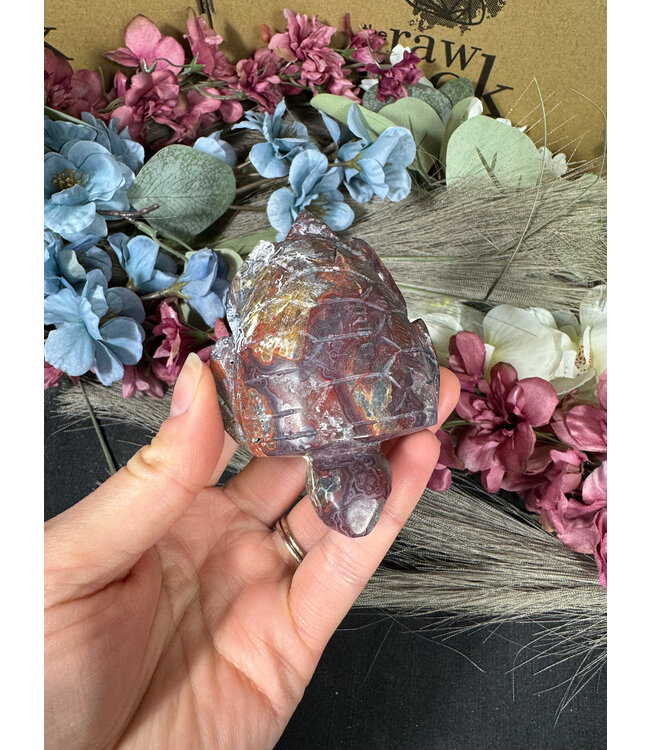 Mexican Crazy Agate Sea Turtle #5, 170gr