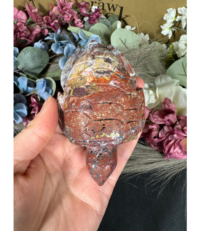 Mexican Crazy Agate Sea Turtle #2, 226gr