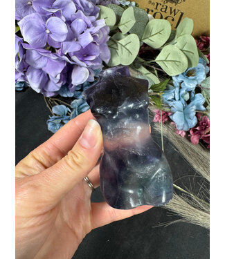 Rainbow Fluorite Goddess Body #1, 326gr