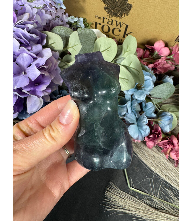 Rainbow Fluorite Goddess Body #2, 308gr