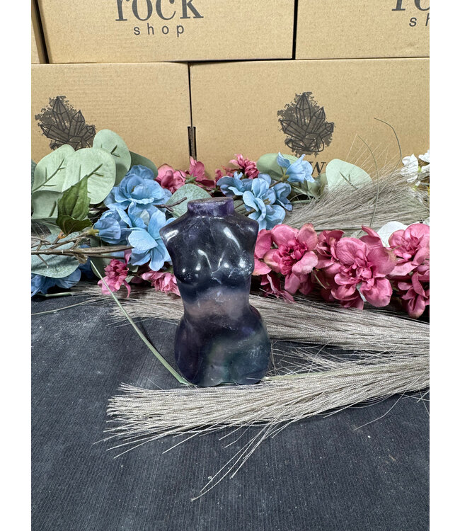 Rainbow Fluorite Goddess Body #1, 326gr