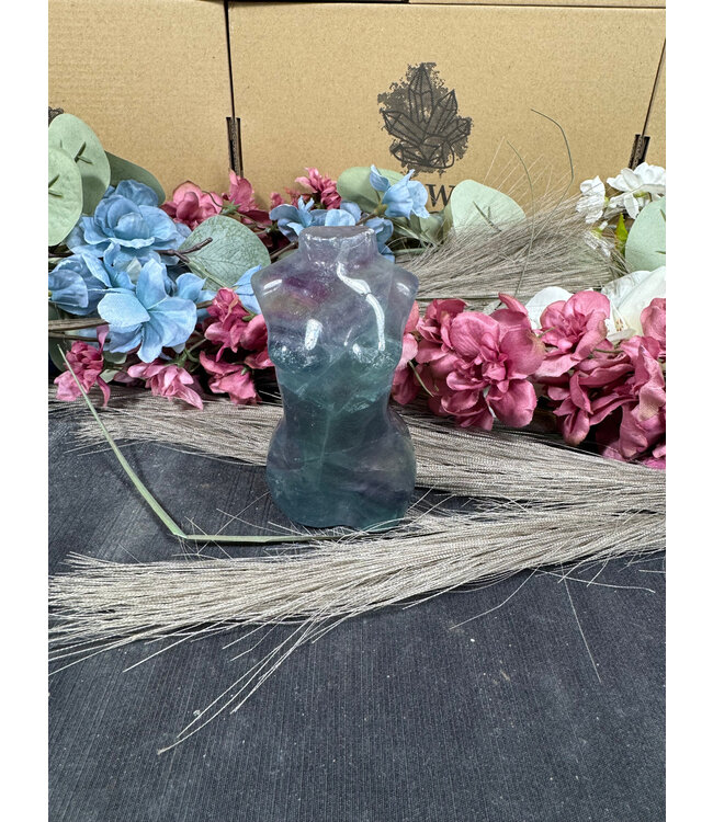 Rainbow Fluorite Goddess Body #5, 328gr