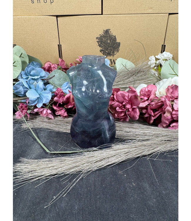 Rainbow Fluorite Goddess Body #6, 504gr
