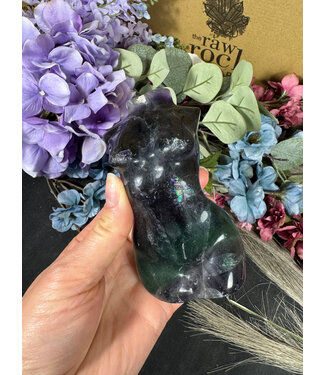 Rainbow Fluorite Goddess Body #8, 546gr