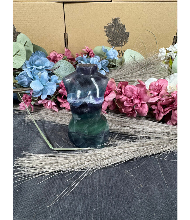 Rainbow Fluorite Goddess Body #7, 318gr