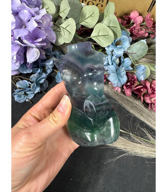 Rainbow Fluorite Goddess Body #10, 536gr
