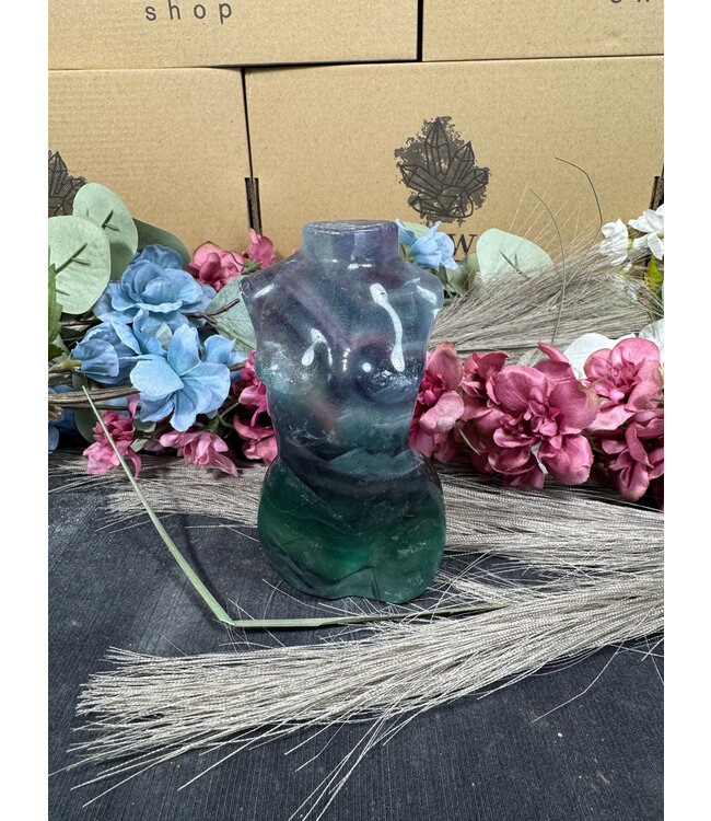 Rainbow Fluorite Goddess Body #10, 536gr
