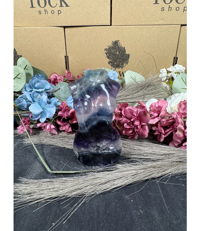 Rainbow Fluorite Goddess Body #9, 496gr