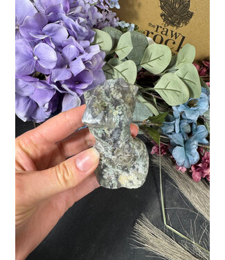 Moss Agate Goddess Body #20, 172gr