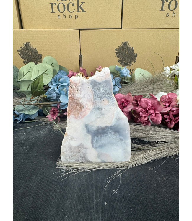 Pink Amethyst Cut Base #111, 472gr