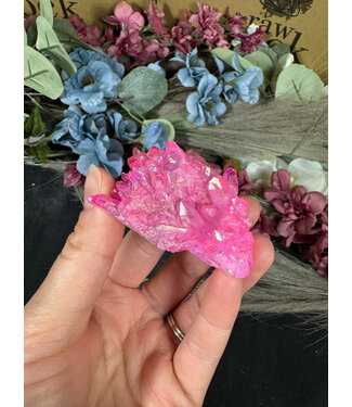 Pink Aura Cluster #265, 52gr