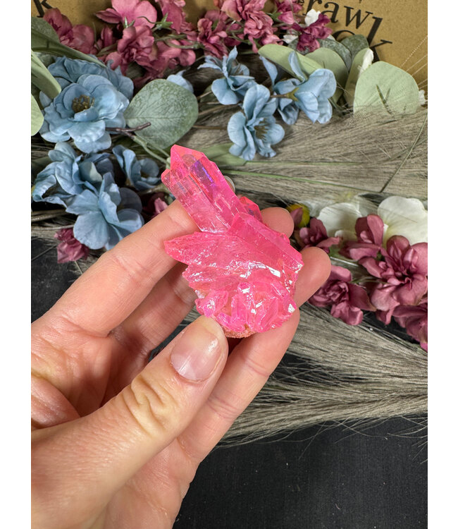 Pink Aura Cluster #271, 46gr