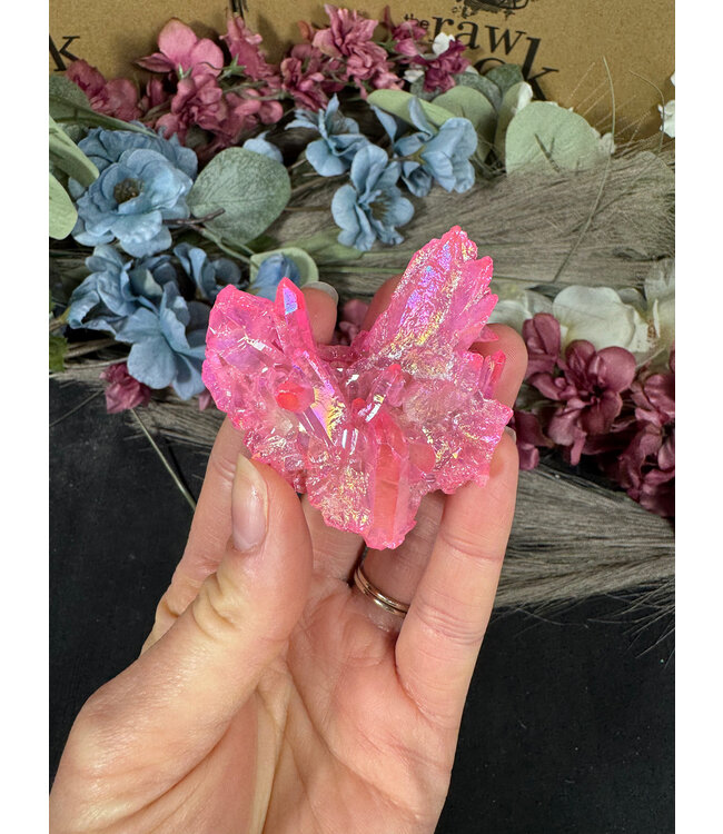 Pink Aura Cluster #268, 42gr
