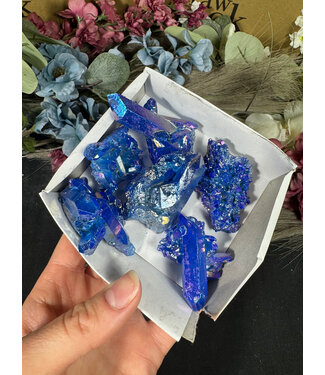 Blue Aura Cluster #308, 178gr
