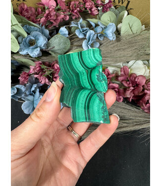 Malachite Slice #261, 66gr