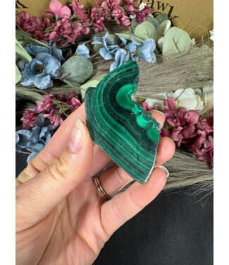 Malachite Slice #270, 54gr