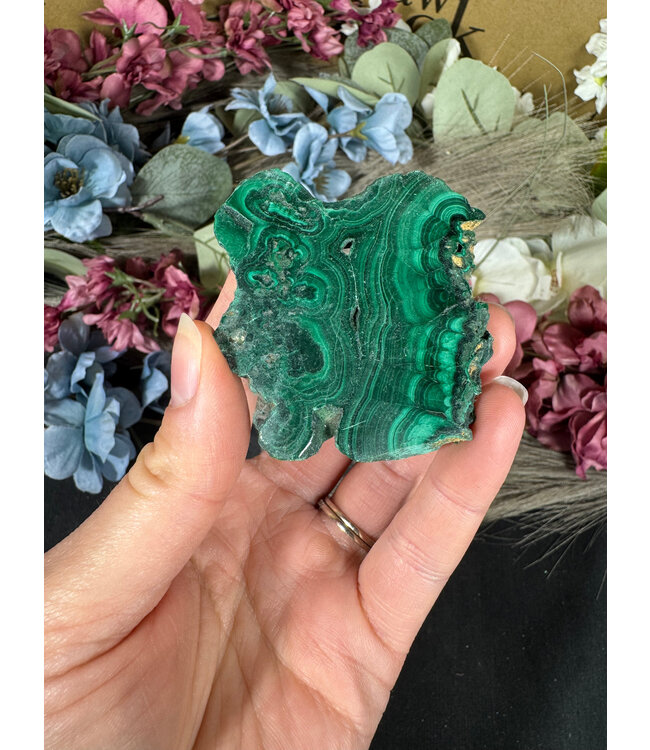 Malachite Slice #272, 52gr