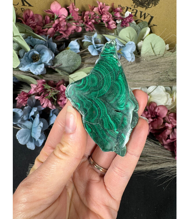 Malachite Slice #275, 50gr