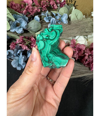 Malachite Slice #276, 46gr
